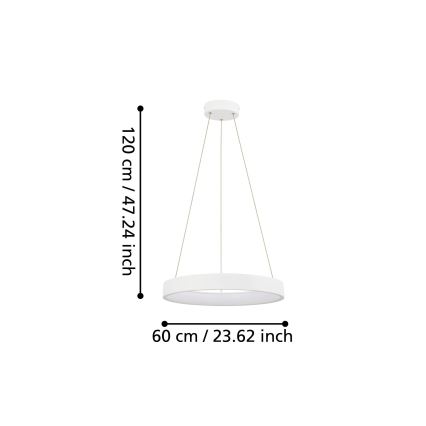 Eglo 39688 - LED Hämardatav lühter CAMPO ROSSO LED/34W/230V