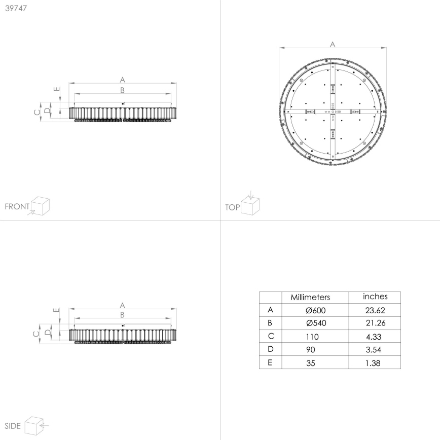 Eglo - LED Hämardatav laevalgusti LED/52,4W/230V