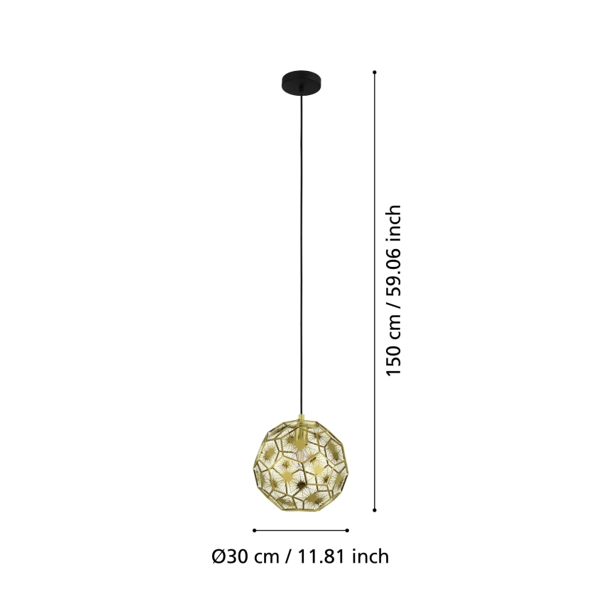 Eglo 39754 - Lühter SKOURA 1xE27/60W/230V d. 30 cm