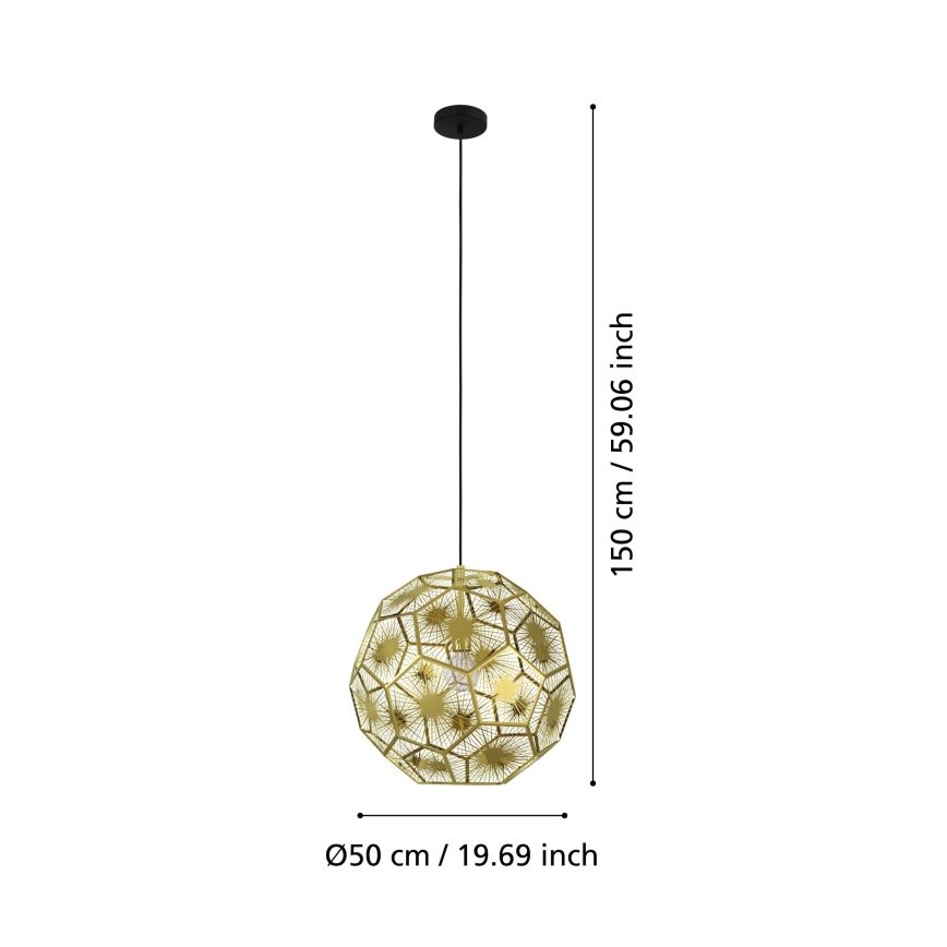 Eglo 39756 - Lühter SKOURA 1xE27/60W/230V d. 50 cm