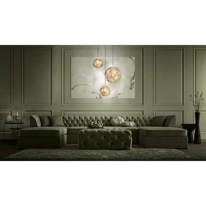 Eglo 39758 - Lühter SKOURA 3xE27/60W/230V