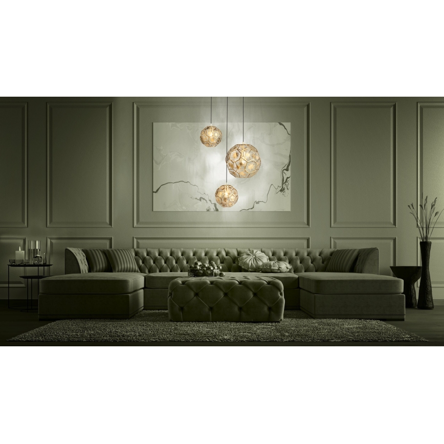 Eglo 39758 - Lühter SKOURA 3xE27/60W/230V