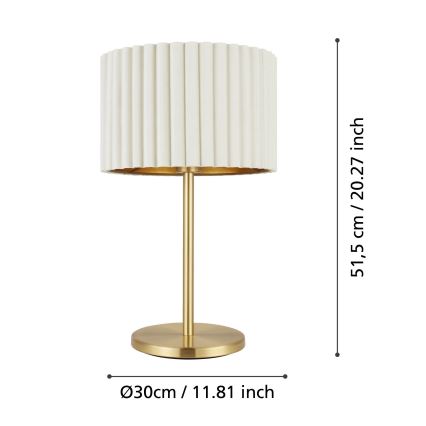Eglo 39766 - Laualamp TAMARESCO 1xE27/40W/230V valge
