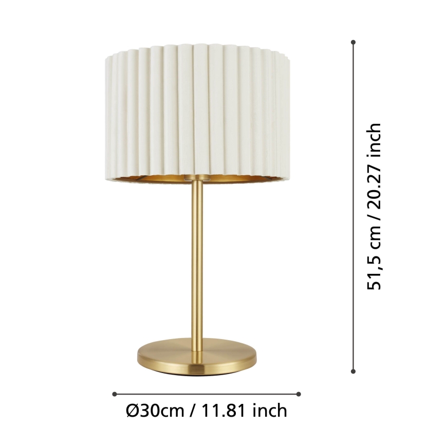 Eglo 39766 - Laualamp TAMARESCO 1xE27/40W/230V valge
