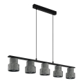 Eglo 39855 - Rippvalgusti kaabliga HILCOTT 5xE27/40W/230V