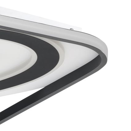 Eglo - LED Hämardatav laevalgusti LED/28W/230V+LED/13W+ LED/2,8W 3000-6500K must + kaugjuhtimispult