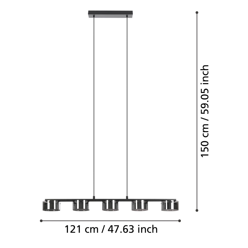 Eglo 39875 - LED Hämardatav lühter COPILLOS 5xLED/5,4W/230V