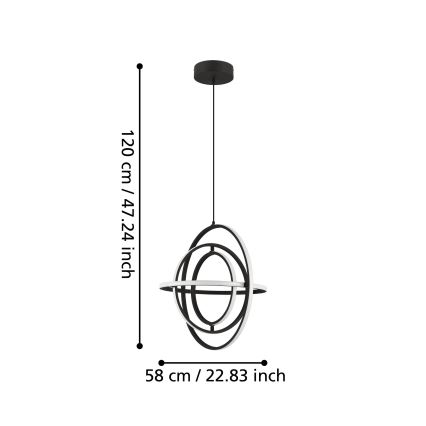 Eglo - LED Lühter LED/44W/230V