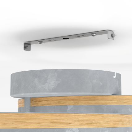 Eglo - LED Hämardatav pinnale kinnitatav lühter LED/12,5W/230V + 2xLED/15,5W 3000K hall/tamm