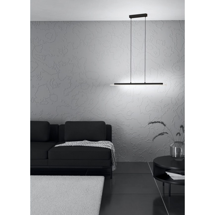 Eglo - LED Hämardatav lühter LED/57,5W/230V 3000K must + kaugjuhtimispult