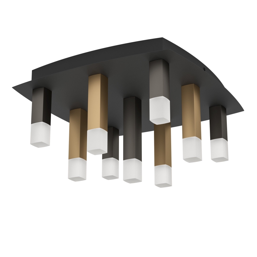 Eglo - LED Hämardatav laevalgusti 9xLED/3,1W/230V 3000K antratsiit/kuldne