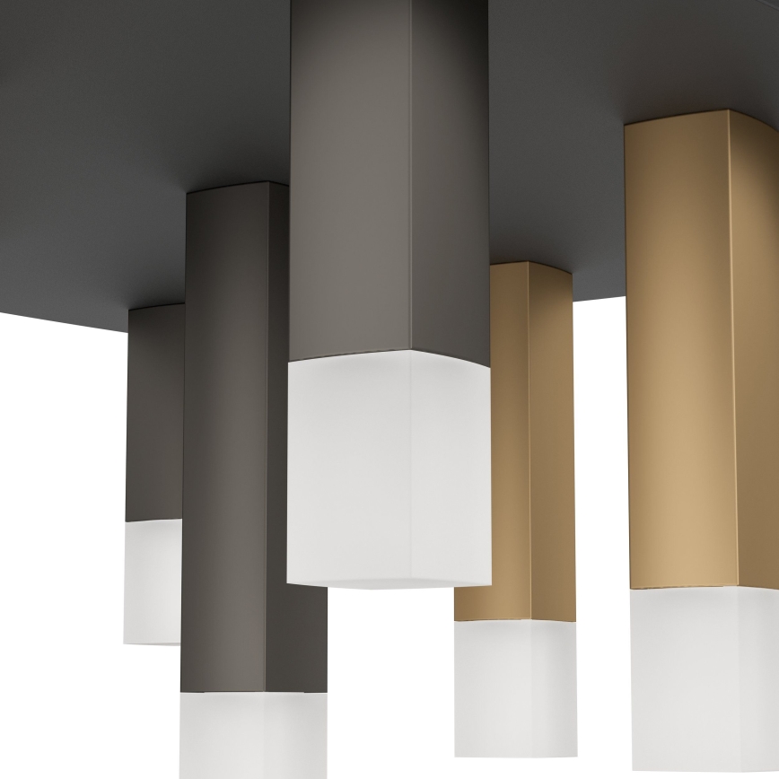 Eglo - LED Hämardatav laevalgusti 9xLED/3,1W/230V 3000K antratsiit/kuldne