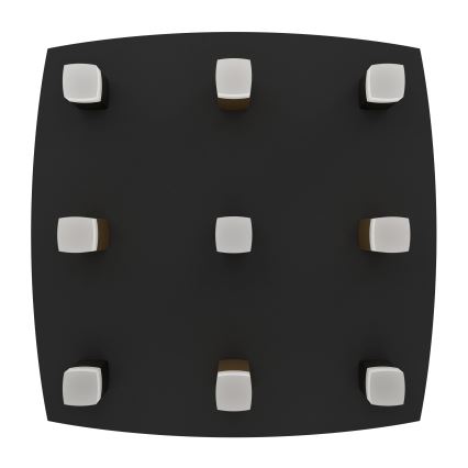 Eglo - LED Hämardatav laevalgusti 9xLED/3,1W/230V 3000K antratsiit/kuldne