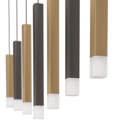 Eglo - LED Hämardatav lühter 7xLED/3,1W/230V 3000K antratsiit/kuldne