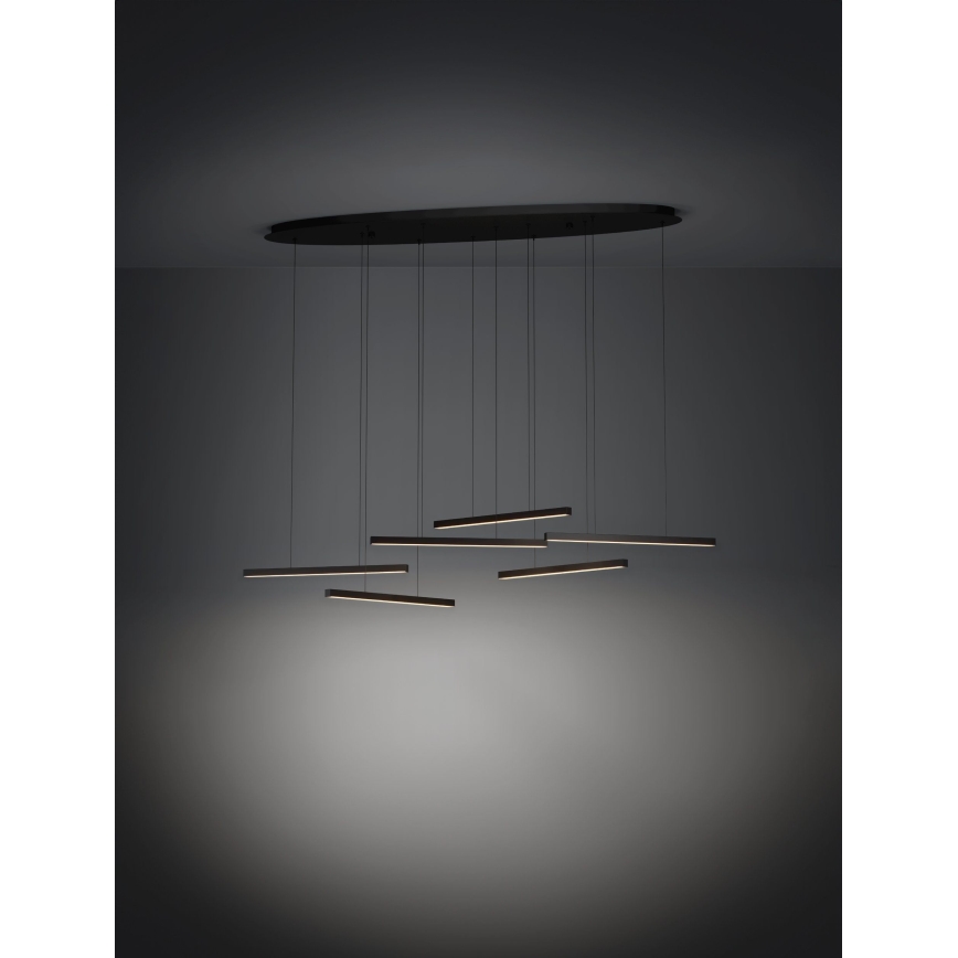 Eglo - LED Hämardatav lühter 6xLED/8,4W/230V 3000K must