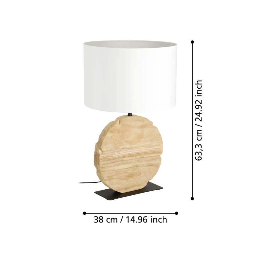 Eglo - Laualamp 1xE27/40W/230V 63,5 cm pruun