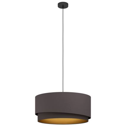 Eglo 39931 - Rippvalgusti MANDERLINE kaablil 1xE27/40W/230V pruun/kuldne