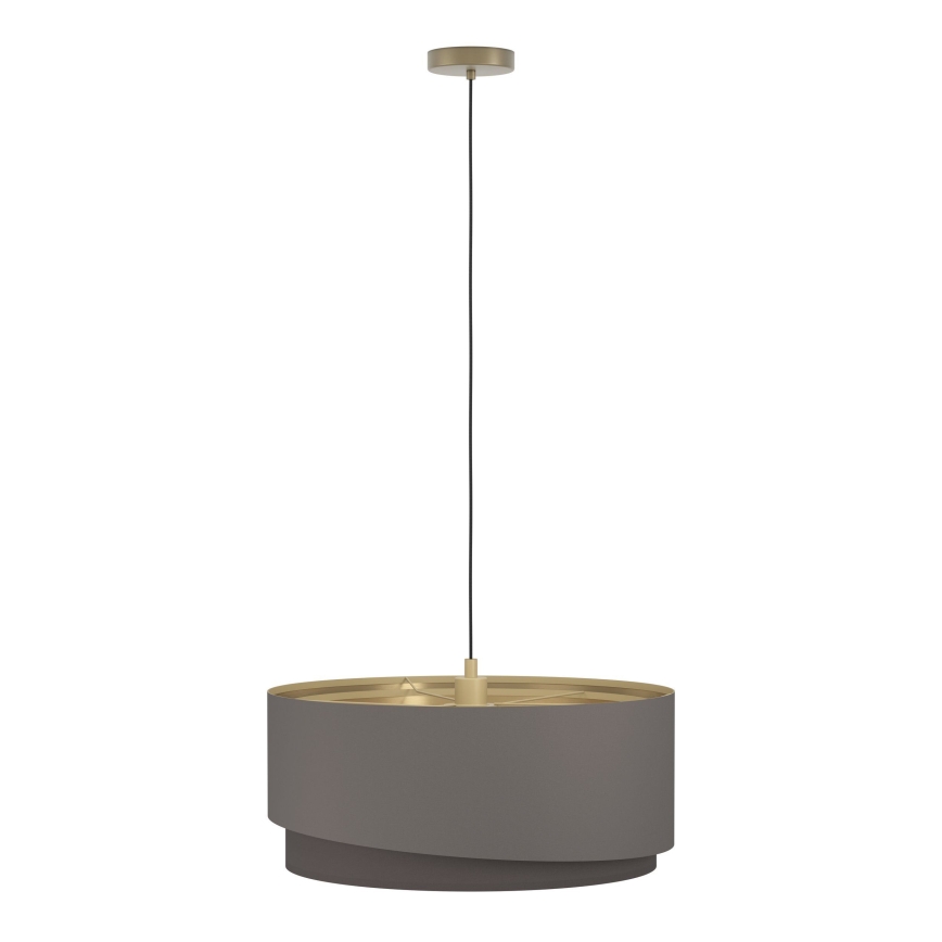 Eglo 39931 - Rippvalgusti MANDERLINE kaablil 1xE27/40W/230V pruun/kuldne
