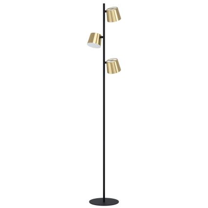 Eglo - LED Põrandalamp 3xGU10/4,6W/230V 3000K kuldne