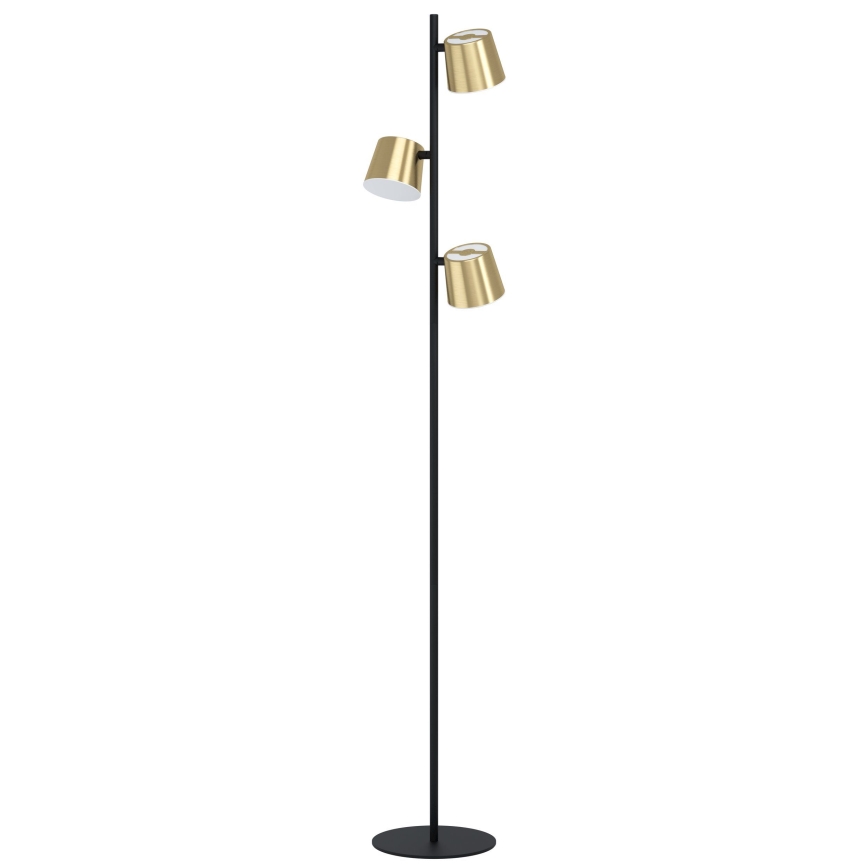 Eglo - LED Põrandalamp 3xGU10/4,6W/230V 3000K kuldne