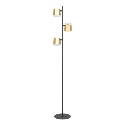 Eglo - LED Põrandalamp 3xGU10/4,6W/230V 3000K kuldne