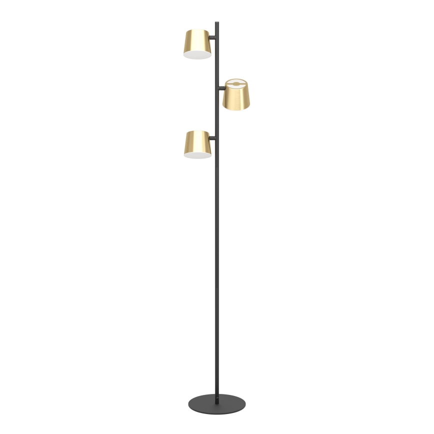 Eglo - LED Põrandalamp 3xGU10/4,6W/230V 3000K kuldne