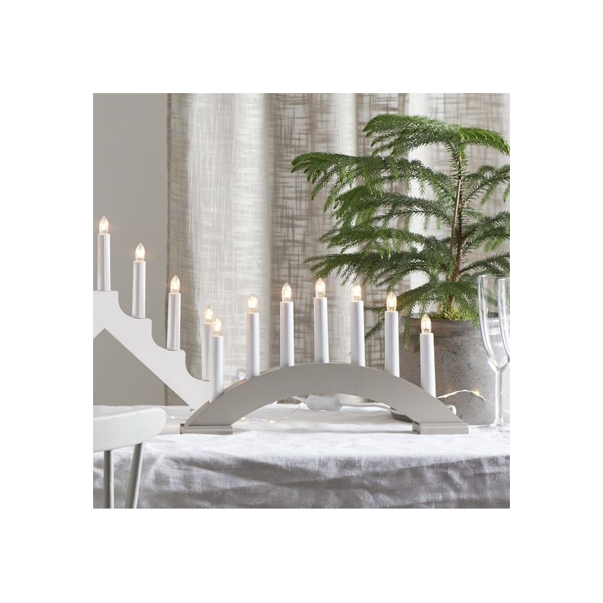 Eglo - Advendi küünlajalg 7xE10/3W/230V hall