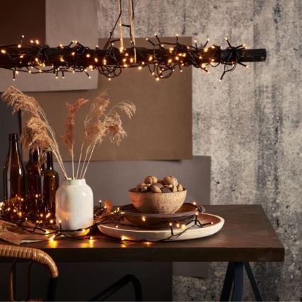 Eglo - LED välisvalguskett 800xLED 21m IP44 soe valge