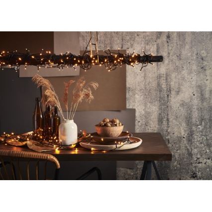 Eglo - LED välisvalguskett 80xLED 10,5m IP44 soe valge