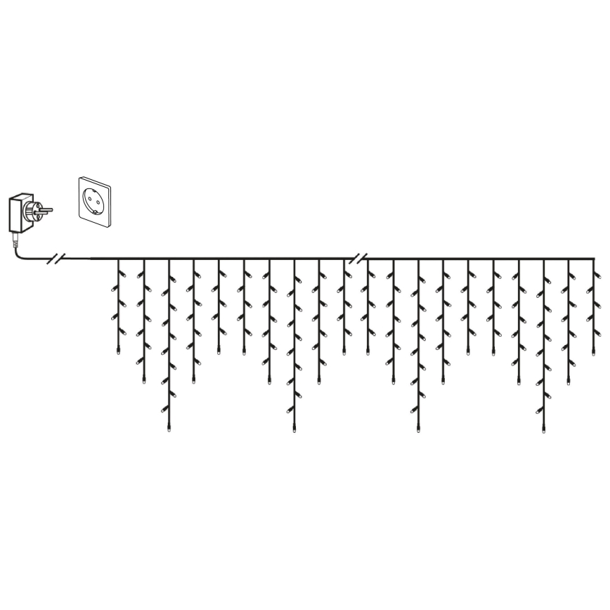 Eglo 410825 - LED väline valguskett GOLDEN 960xLED/29x0,55m IP44 soe valge