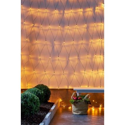 Eglo - LED Väli jõuluteemaline valguskett 160xLED 2m IP44 soe valge