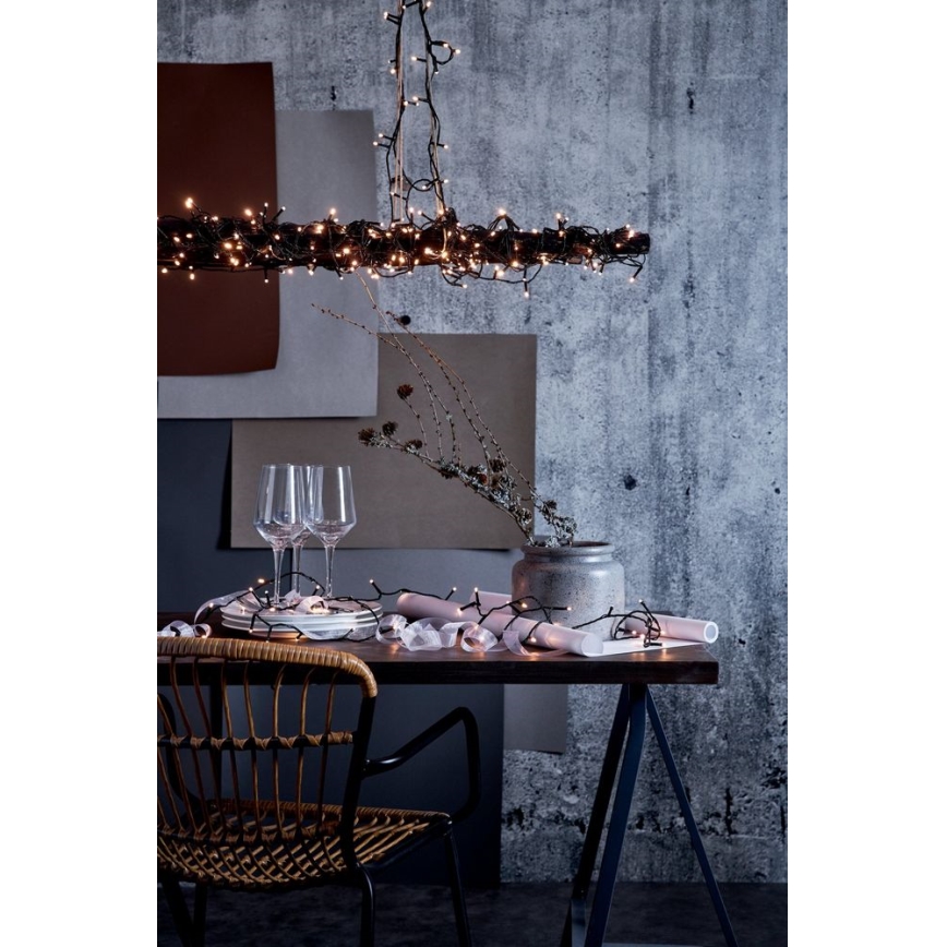 Eglo - LED Väli jõuluteemaline valguskett 540xLED 11,9m IP44 soe valge