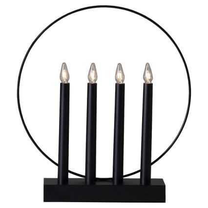 Eglo - Jõuluteemaline küünlajalg 4xE10/3W/230V must