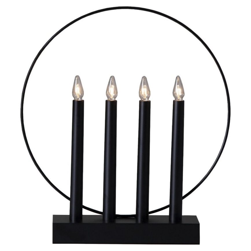 Eglo - Jõuluteemaline küünlajalg 4xE10/3W/230V must