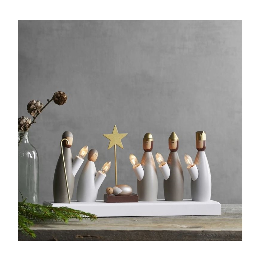 Eglo - Jõuluteemaline küünlajalg 5xE10/3W/230V