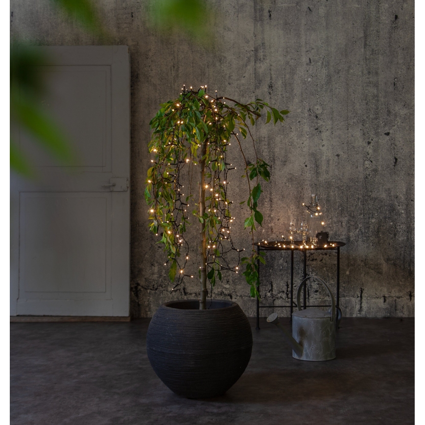 Eglo - LED Väli jõuluteemaline valguskett 160xLED 11,2 m soe valge IP44