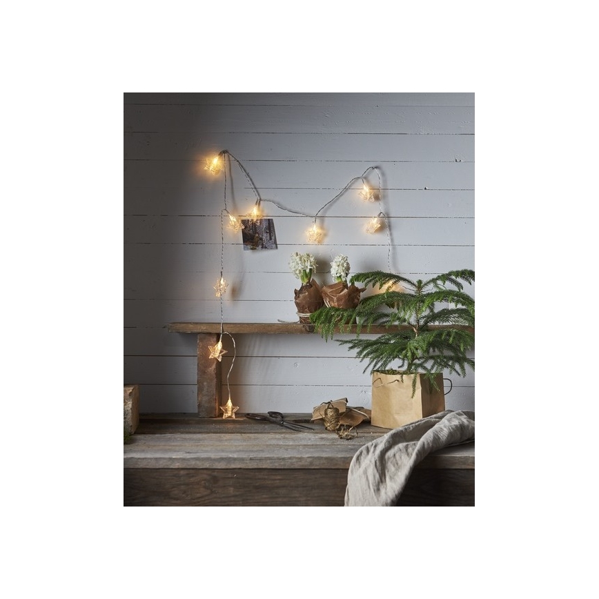 Eglo - LED Jõuluteemaline valguskett 10xLED 2,1m soe valge