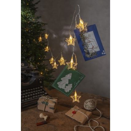 Eglo - LED Jõuluteemaline valguskett 10xLED 2,1m soe valge