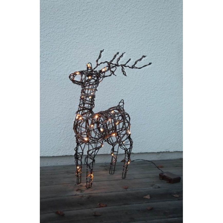 Eglo 411137 - LED Väli jõulukaunistus VIXEN 24xLED/0,06W/3xAA IP44
