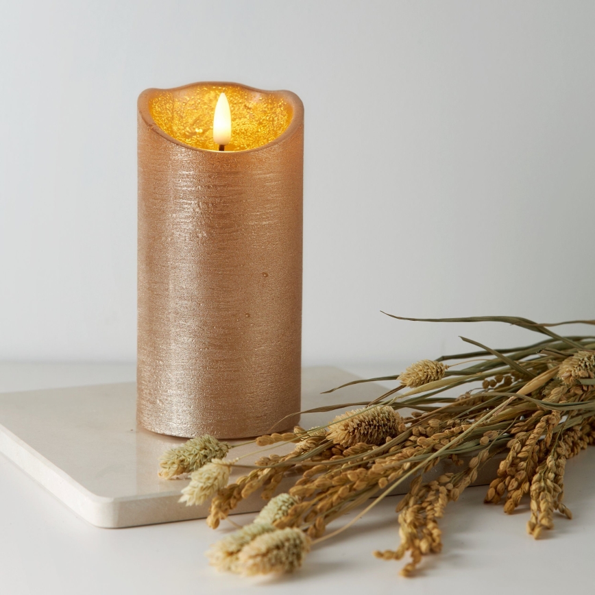 Eglo 411501 - LED jõulukaunistus FLAME LED/0,03W/2xAA kuldne