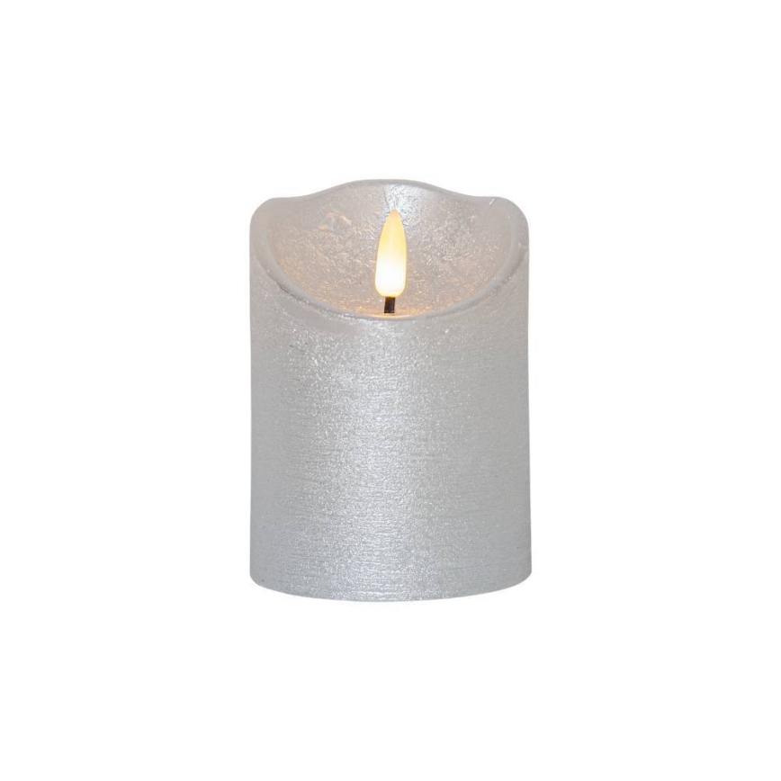 Eglo 411502 - LED Küünal FLAMME RUSTIC LED/2xAA hõbedane