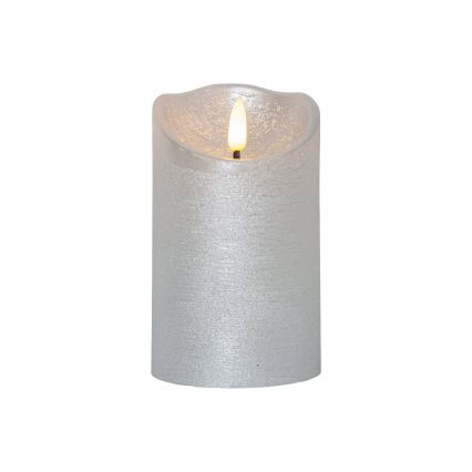 Eglo 411503 - LED-küünal FLAMME RUSTIC LED/2xAA hõbedane
