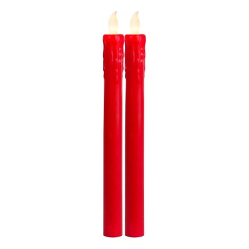 Eglo 411505 - Komplekt 2 LED-küünalt PRESSE LED/1xAAA punane