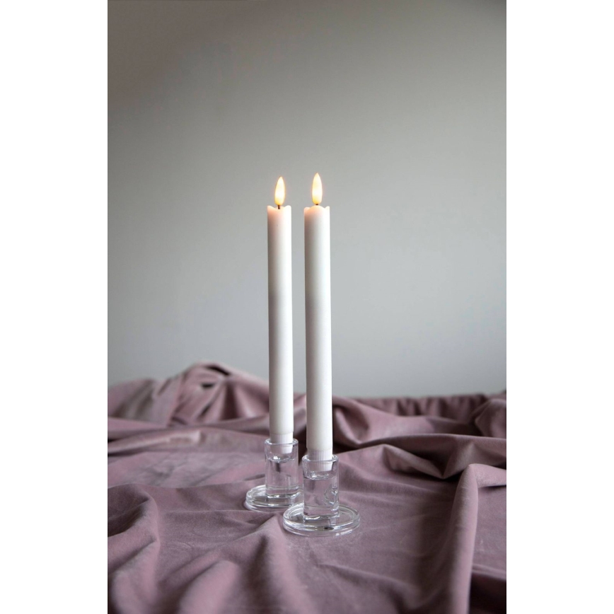 Eglo 411505 - Komplekt 2x LED-küünal FLAMME LED/1xAAA valge