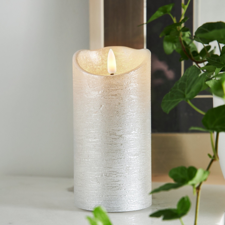 Eglo 411514 - LED jõulukaunistus FLAMME LED/0,03W/2xAA hõbedane