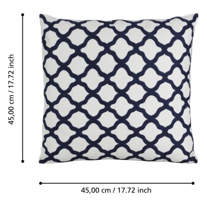 Eglo - Dekoratiivne padi 45x45 cm valge/sinine