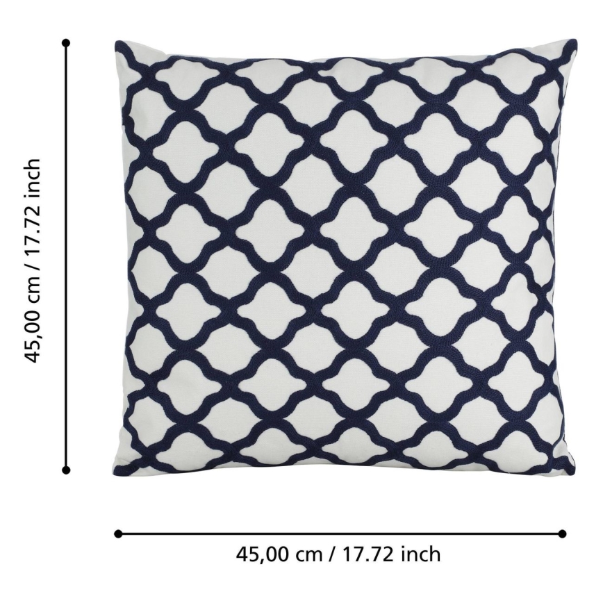 Eglo - Dekoratiivne padi 45x45 cm valge/sinine