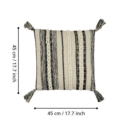 Eglo 420055 - Dekoratiivpadi CHEVERY 45x45 cm kreem/must