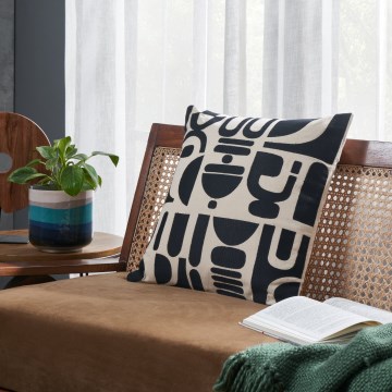 Eglo 420307 - Dekoratiivpadi CHEVERY 45x45 cm kreem/must