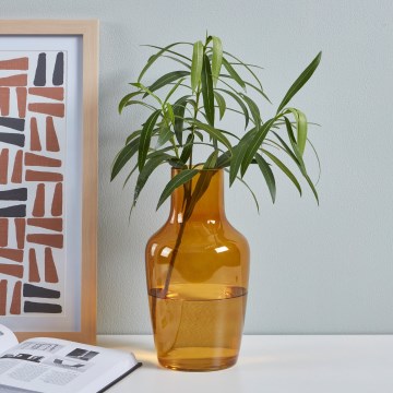 Eglo 421223 - Klaasvaas SIRANANA 25x13,3 cm kollane/suitsune